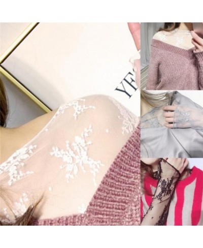 Sexy Mesh Tops Harajuku See Through T Shirt Hollow Out Transparent Long Sleeve Undershirt Base Net Tops Club Heart Star $14.4...