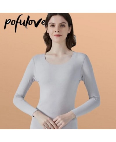 Heating Thermal Underwear Women's Plush Thickened Autumn Clothes and Trousers Suit Cotton Sweater Autumn and Winter $37.84 - ...