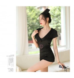 Fashion Hot Women's Sexy Buttocks Uniform Skirt Nurse Costume Pajamas Suit Sexy Lingerie $27.99 - Sleepwears