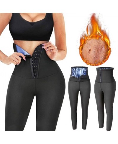 High Waist Slimmer Tights Long Slimming Pants Weight Loss Thermo Sweat Sauna Neoprene Workout Body Shapers $24.08 - Underwear