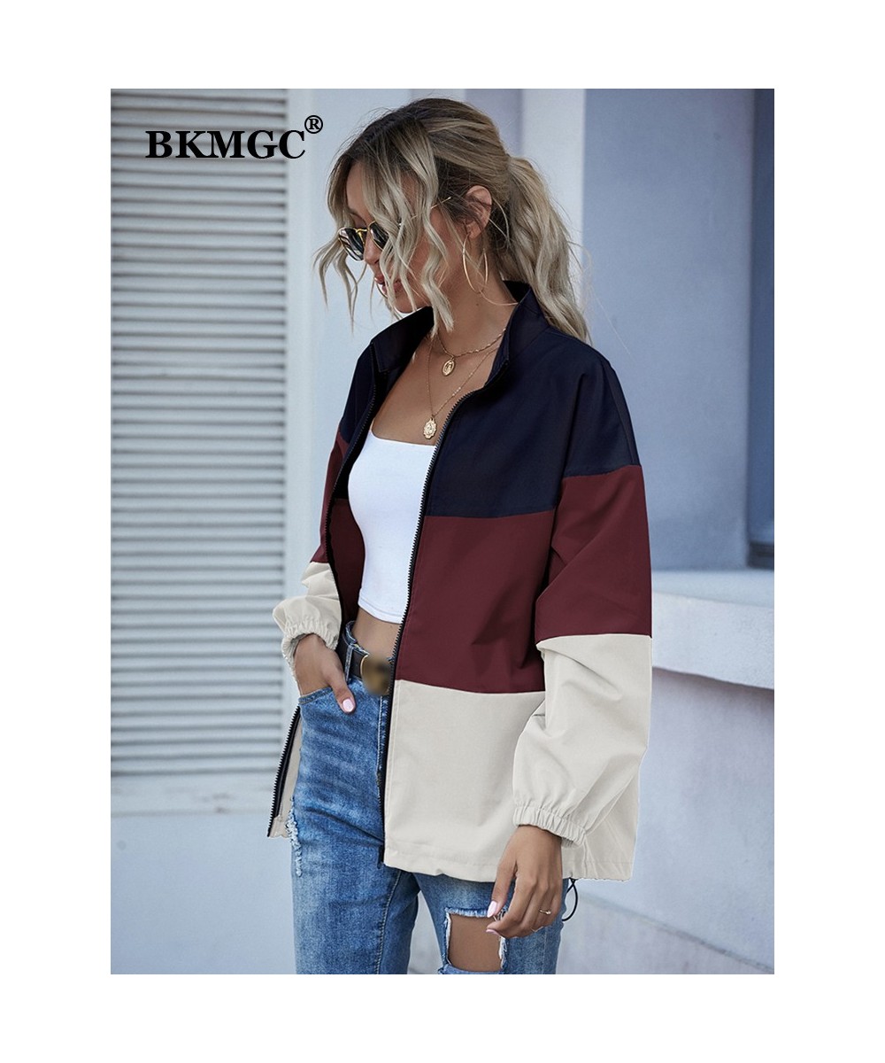 Waterproof Jacket Spring Autumn 2022 Windbreaker Streetwear Splicing Casual Coat Colorful Zipper Jackets Women 5669 $54.83 - ...