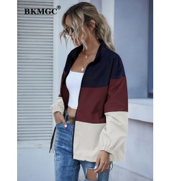 Waterproof Jacket Spring Autumn 2022 Windbreaker Streetwear Splicing Casual Coat Colorful Zipper Jackets Women 5669 $54.83 - ...