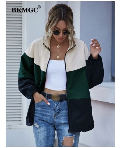 Waterproof Jacket Spring Autumn 2022 Windbreaker Streetwear Splicing Casual Coat Colorful Zipper Jackets Women 5669 $54.83 - ...