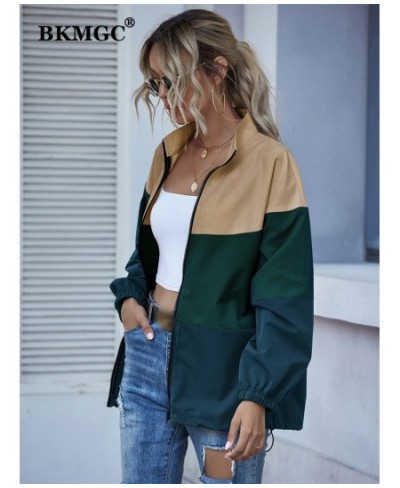 Waterproof Jacket Spring Autumn 2022 Windbreaker Streetwear Splicing Casual Coat Colorful Zipper Jackets Women 5669 $54.83 - ...