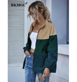 Waterproof Jacket Spring Autumn 2022 Windbreaker Streetwear Splicing Casual Coat Colorful Zipper Jackets Women 5669 $54.83 - ...