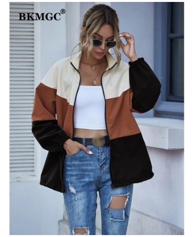 Waterproof Jacket Spring Autumn 2022 Windbreaker Streetwear Splicing Casual Coat Colorful Zipper Jackets Women 5669 $54.83 - ...