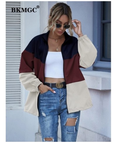 Waterproof Jacket Spring Autumn 2022 Windbreaker Streetwear Splicing Casual Coat Colorful Zipper Jackets Women 5669 $54.83 - ...