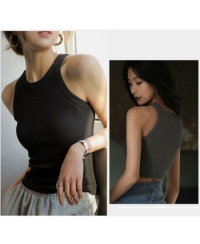 Fashion Crop Top Women Seamless Underwear Sexy Lingerie Female Tanks Vest Harajuku Push Up Summer Camis Crop Top Camisole $21...