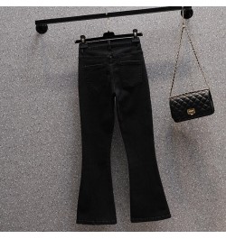 Patchwork Split Flare Jeans Woman High Waist Stretch Plus Size Patches Ankle Length Boot-Cut Denim Pants Female Pantalones $5...