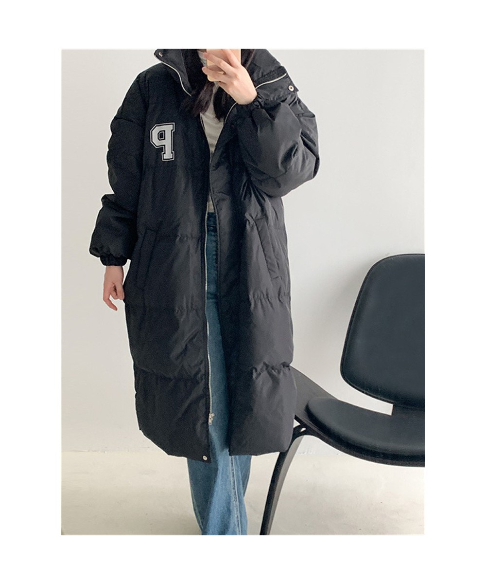 Camel Long Winter Coat Women Fall 2022 Stand Collar Oversized Korean Fashion Jackets Loose Streetwear Warm Outwear $91.51 - J...