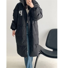 Camel Long Winter Coat Women Fall 2022 Stand Collar Oversized Korean Fashion Jackets Loose Streetwear Warm Outwear $91.51 - J...