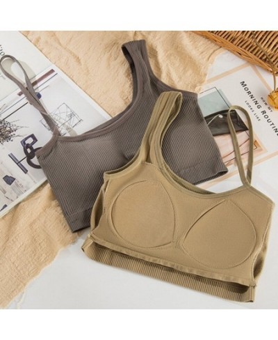 Women Basic Vest Crop Top Summer Fashion Casual Tank 2022 Sling Cropped Tops One Shoulder Sexy Camis Female Clothing $13.88 -...