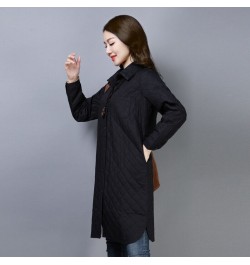 Autumn New Thin Cotton Jacket Women Middle School And Long Section Spring Loose Cotton-Padded Jacket Female Tooling Cotton Co...