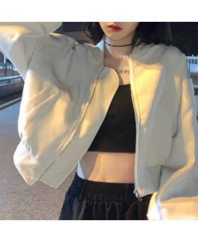 Basic Jackets Women Spring Cropped Outwear Ladies Clothing Korean Style Fashion Solid Leisure All-match Streetwear Outerwear ...