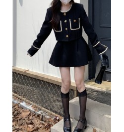 Winter Japanese Vintage Two Piece Skirt Set Women Casual Party Mini Skirt Suit Female Korean Fashion Kawaii Outfits Set 2022 ...