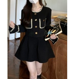 Winter Japanese Vintage Two Piece Skirt Set Women Casual Party Mini Skirt Suit Female Korean Fashion Kawaii Outfits Set 2022 ...