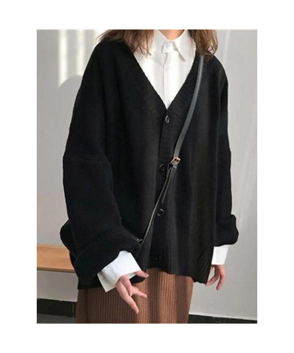 Knitted Cardigan Women Winter Sweater Ladies Single Breasted Solid Coat Female V Neck Long Sleeve Top Sueter Mujer Invierno $...