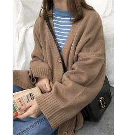 Knitted Cardigan Women Winter Sweater Ladies Single Breasted Solid Coat Female V Neck Long Sleeve Top Sueter Mujer Invierno $...