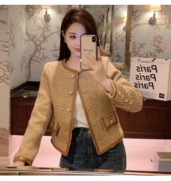 Runway Fall Small Fragrance Vintage Women's Clothes Luxury Elgeant O-Neck Woolen Tweed Brand Jackets Mujer Outwear $62.32 - J...