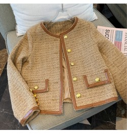 Runway Fall Small Fragrance Vintage Women's Clothes Luxury Elgeant O-Neck Woolen Tweed Brand Jackets Mujer Outwear $62.32 - J...