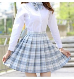 Japan Women Pleated Skirt High Waist Fashion JK Plaid Mini Skirt Elegant Bow A Line Dancing Summer Girls Cosplay Faldas $27.2...