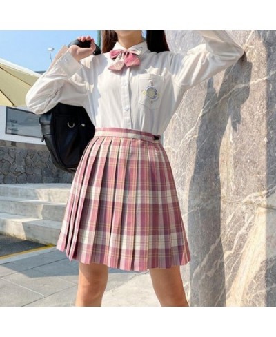 Japan Women Pleated Skirt High Waist Fashion JK Plaid Mini Skirt Elegant Bow A Line Dancing Summer Girls Cosplay Faldas $27.2...