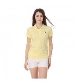 High-Quality Fabric Women's Summer Short-Sleeved Polo Shirt Pure Cotton Loose Solid Color Lapel Summer T-Shirt Top $37.41 - T...