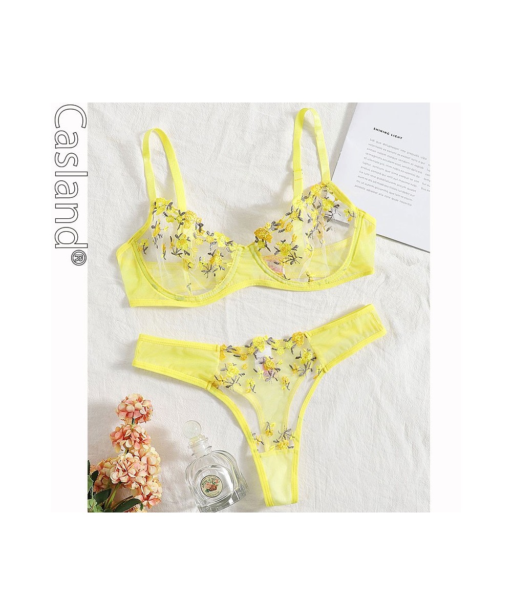 Bras For Women Embroidery Flower Sexy Soutien Gorge Femme Transperant Bralette Women Underwear Push Up Sujetadores Para Mujer...