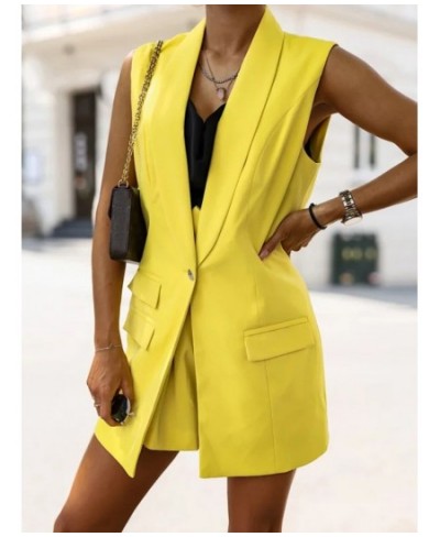 2022 Spring Autumn Women Casual Coat Vest Turn Down Collar Office Long Vest Jacket Elegant Female Solid Button Slim Waistcoat...