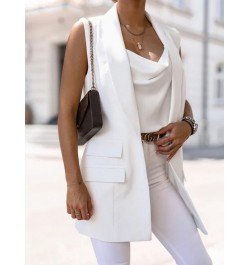 2022 Spring Autumn Women Casual Coat Vest Turn Down Collar Office Long Vest Jacket Elegant Female Solid Button Slim Waistcoat...