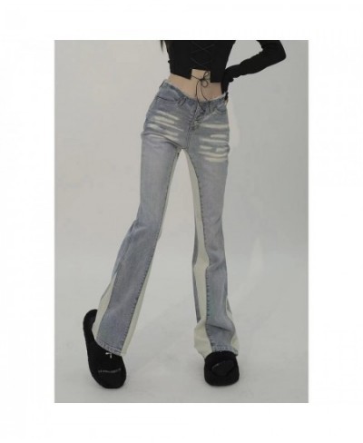 Y2k Female Hip Hop Vintage Black Wide Leg Jeans Women Oversized High Street Baggy Denim Trousers Grunge $52.06 - Bottoms