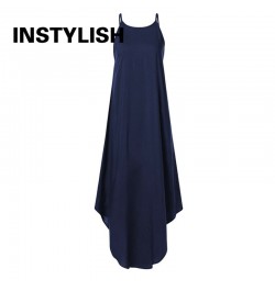 Women Summer Casual Sleeveless Halter Neck Long Dress Oversize Solid Irregular Maxi Dress Retro Loose Beach Sundress Robe $37...