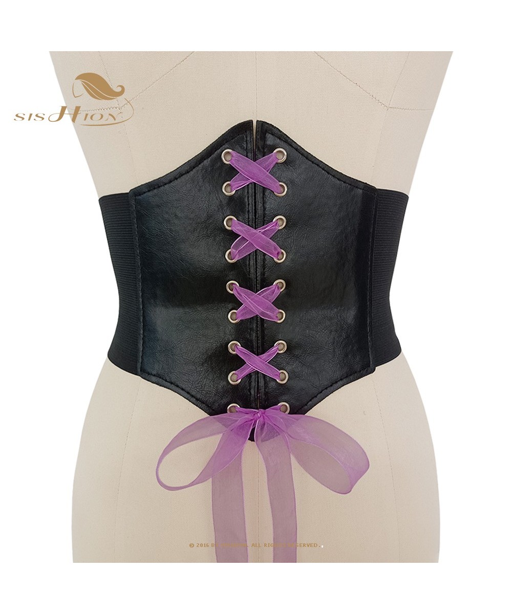 New Fashion Coffee Corset Top for Women VD2631 Elastic Wide Waist Belt Gothic Clothes Gorset $22.60 - Underwear