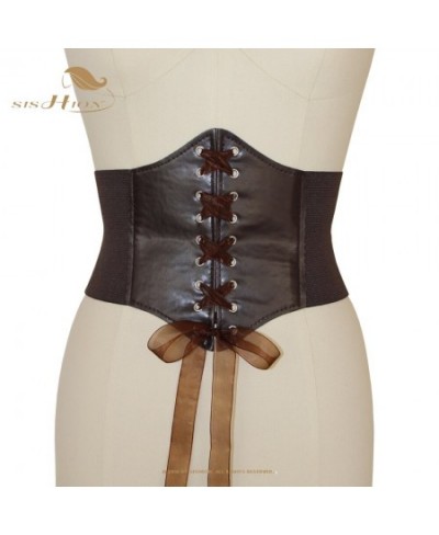 New Fashion Coffee Corset Top for Women VD2631 Elastic Wide Waist Belt Gothic Clothes Gorset $22.60 - Underwear