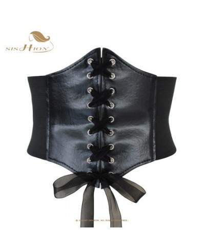 New Fashion Coffee Corset Top for Women VD2631 Elastic Wide Waist Belt Gothic Clothes Gorset $22.60 - Underwear