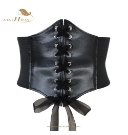 New Fashion Coffee Corset Top for Women VD2631 Elastic Wide Waist Belt Gothic Clothes Gorset $22.60 - Underwear