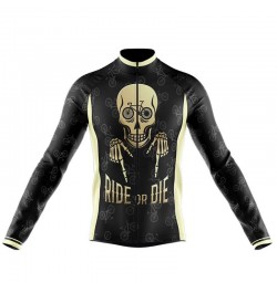 Skull Cycling Jersey 2022 Male Autumn Mountain Bike Clothing Quick-Dry Racing Road Bicycle Shirts Uniform Breathable Long $38...