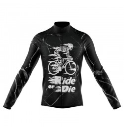 Skull Cycling Jersey 2022 Male Autumn Mountain Bike Clothing Quick-Dry Racing Road Bicycle Shirts Uniform Breathable Long $38...