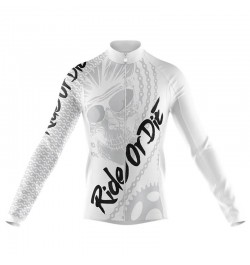 Skull Cycling Jersey 2022 Male Autumn Mountain Bike Clothing Quick-Dry Racing Road Bicycle Shirts Uniform Breathable Long $38...