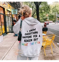 Colored I know everything happens Hoodie Women Hoody Sweatshirts Pullovers quote unisex pure aesthetic cotton top jumper $41....