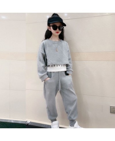 Girls Suits Spring Autumn Children Long Sleeve T-shirt + Pants Sports Hoodie 2pc Streetwear Casual Baby Girl Clothes Outfits ...