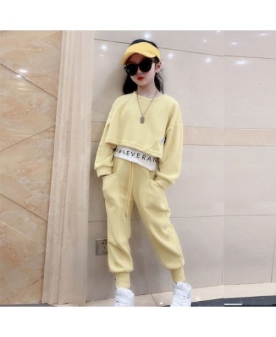 Girls Suits Spring Autumn Children Long Sleeve T-shirt + Pants Sports Hoodie 2pc Streetwear Casual Baby Girl Clothes Outfits ...