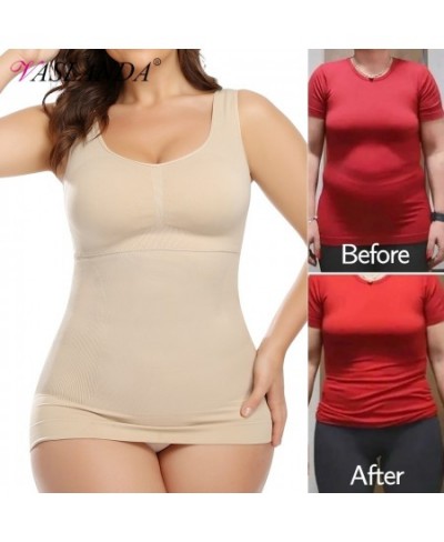 Shapewear for Plus Size Women Tummy Control Shapewear Built-in Bra Shaping Tank Tops Slimming Body Shaper Compression Underwe...