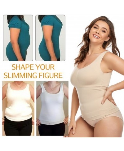 Shapewear for Plus Size Women Tummy Control Shapewear Built-in Bra Shaping Tank Tops Slimming Body Shaper Compression Underwe...