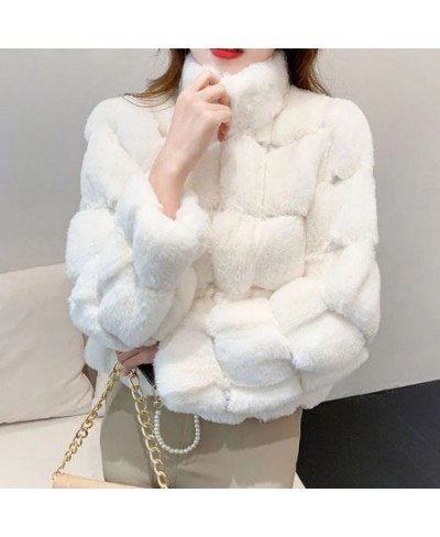 French Fashion Women's Short Coat Mink Fur-like Warm Ladies Loose Wild Rex Rabbit Fur Winter Casual Coat Wome $64.18 - Jacket...