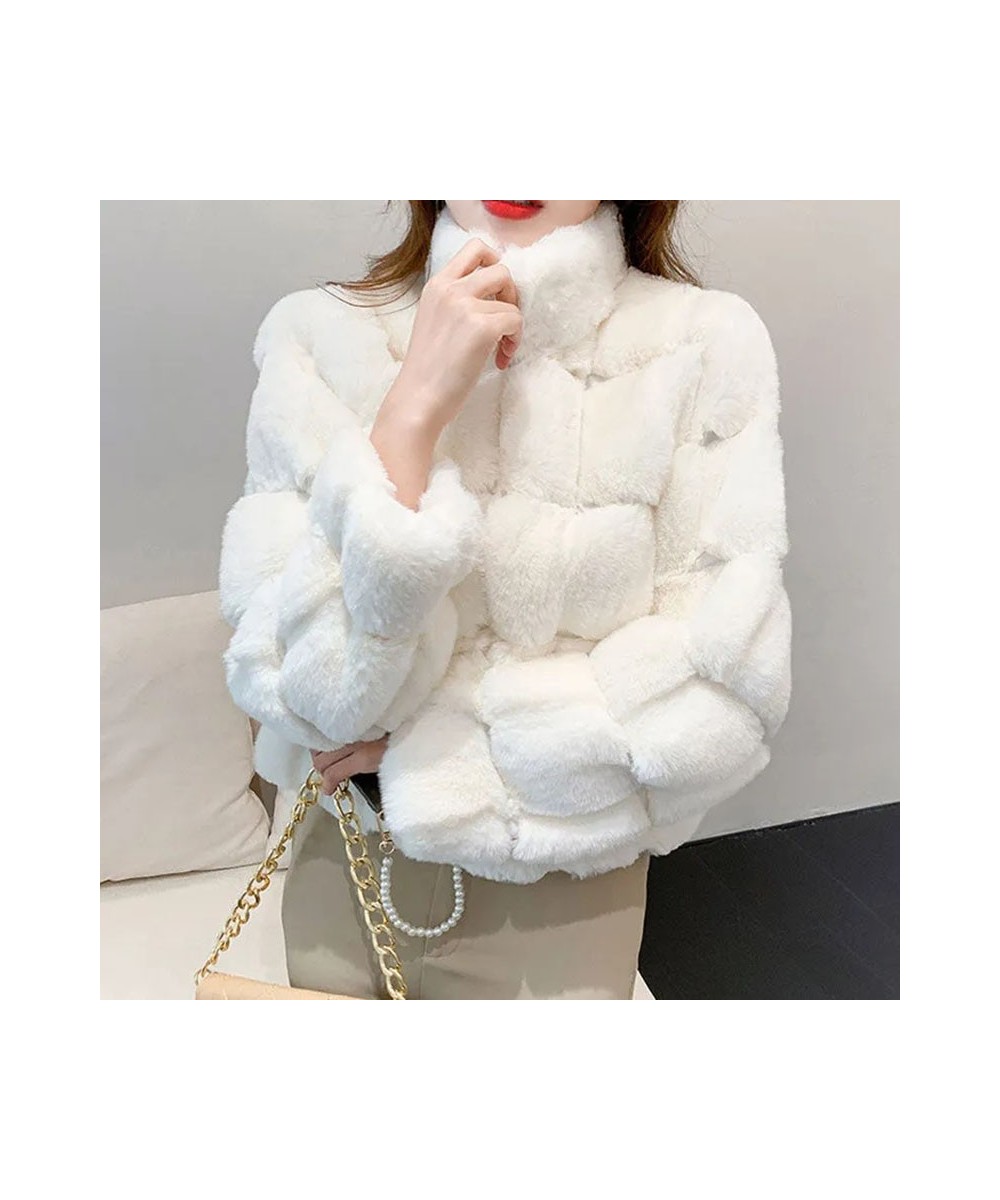 French Fashion Women's Short Coat Mink Fur-like Warm Ladies Loose Wild Rex Rabbit Fur Winter Casual Coat Wome $64.18 - Jacket...