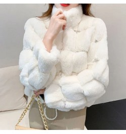 French Fashion Women's Short Coat Mink Fur-like Warm Ladies Loose Wild Rex Rabbit Fur Winter Casual Coat Wome $64.18 - Jacket...