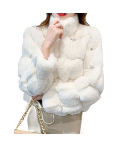 French Fashion Women's Short Coat Mink Fur-like Warm Ladies Loose Wild Rex Rabbit Fur Winter Casual Coat Wome $64.18 - Jacket...