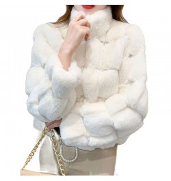 French Fashion Women's Short Coat Mink Fur-like Warm Ladies Loose Wild Rex Rabbit Fur Winter Casual Coat Wome $64.18 - Jacket...