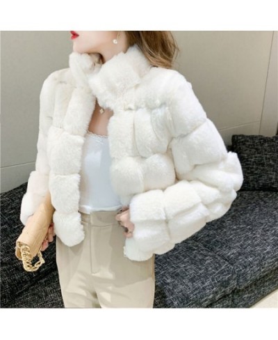 French Fashion Women's Short Coat Mink Fur-like Warm Ladies Loose Wild Rex Rabbit Fur Winter Casual Coat Wome $64.18 - Jacket...